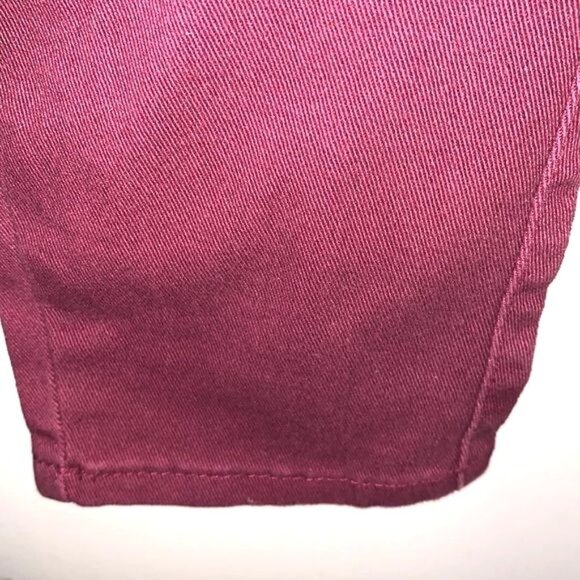Refuge+ Womens Distressed Burgundy Skinny Leggings Size 16 - Picture 5 of 11